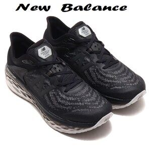 Men's Sneakers, NB Fresh Foam Running Shoes, Black, 9